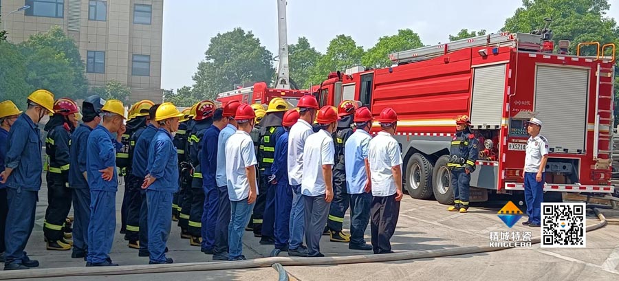 和记娱乐起劲配合消防联合演练，，，，，，共筑清静生产防地